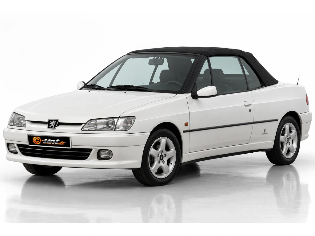 Kit vitre teintée Peugeot 306 · 7*** — Génération 1 — Cabriolet — lunette arrière non incluse (toile) · 1994–2002 · Cabriolet · 2 portes · 2