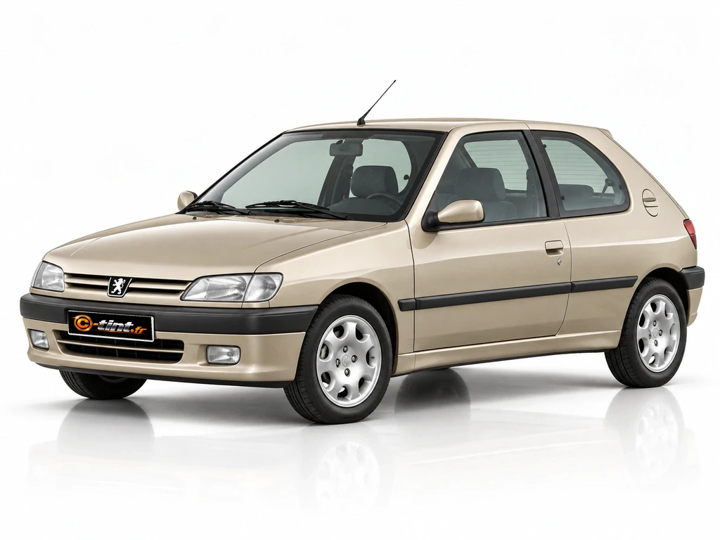 Kit vitre teintée Peugeot 306 · 7*** — Génération 1 — (phase 1) · 1993–1997 · Berline compacte · 3 portes · 3