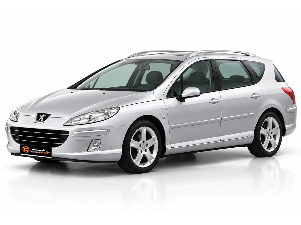 Peugeot 407 6***** — Génération 1 — SW Break · Break · 5 portes — vue trois-quarts avant vers la gauche