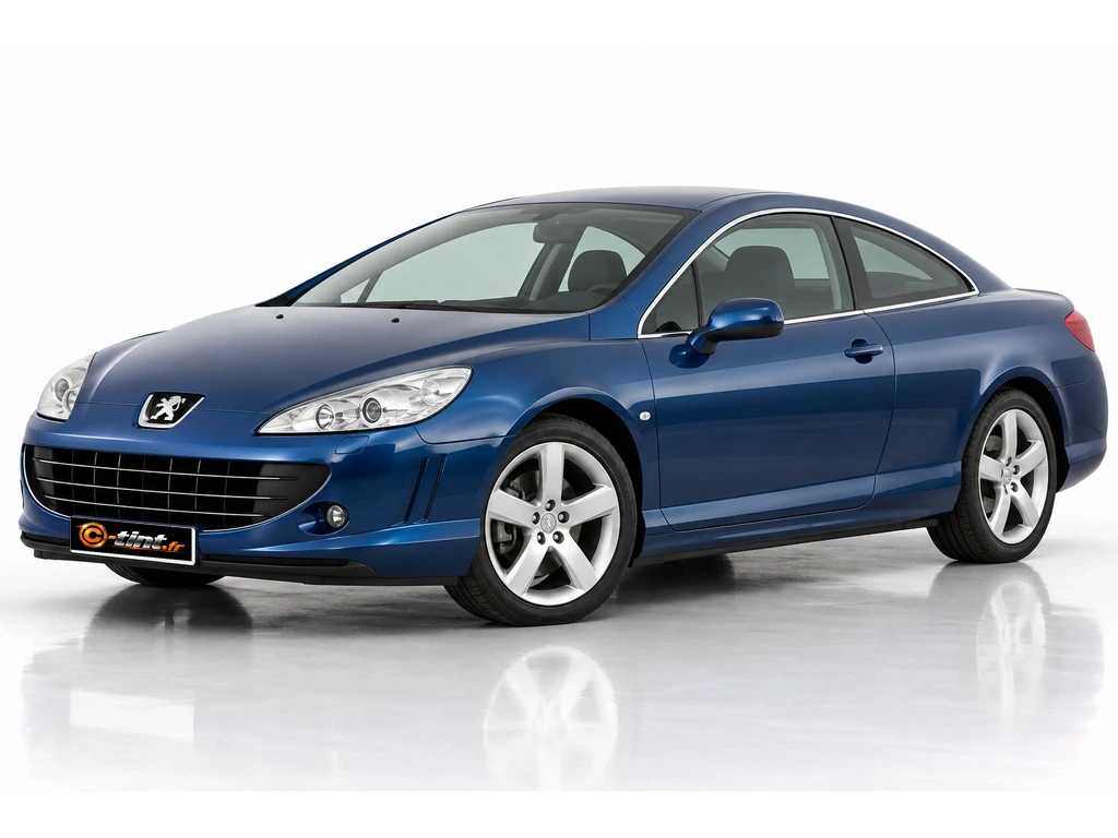 Peugeot 407 Coupé · Coupé · 2 portes — vue trois-quarts avant vers la gauche