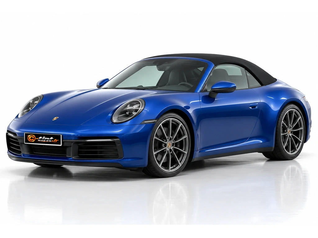 Porsche 911 992 — Génération 8 — Cabriolet · Cabriolet · 2 portes — vue trois-quarts avant vers la gauche