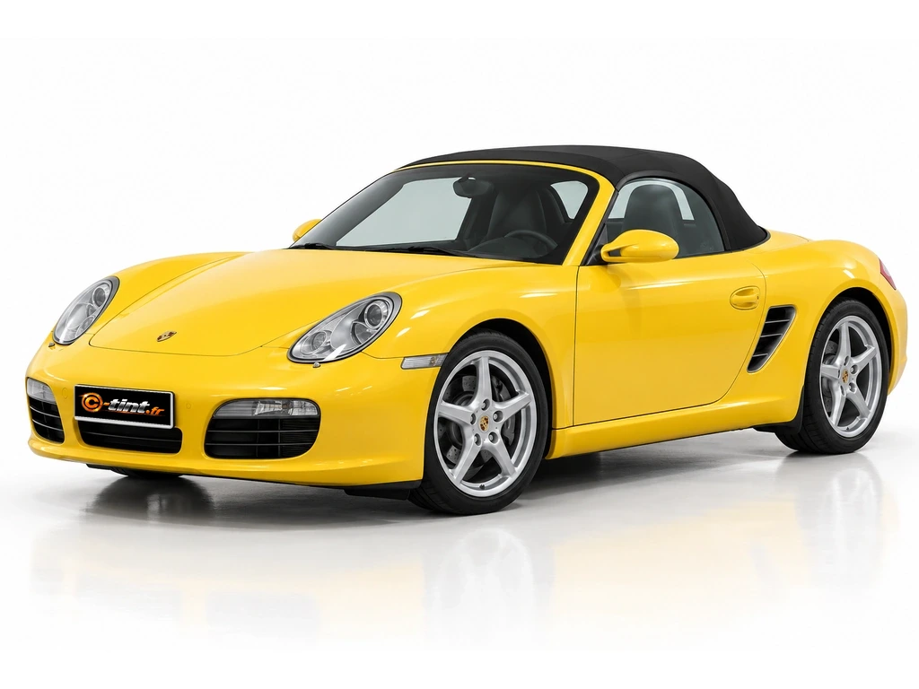 Porsche Boxster 987 — Génération 2 — Cabriolet · Cabriolet · 2 portes — vue trois-quarts avant vers la gauche