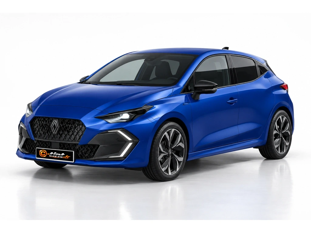 Renault Clio Génération 6 · Berline compacte · 5 portes — vue trois-quarts avant vers la gauche