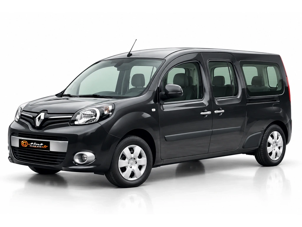 Renault Grand Kangoo W — Génération 2 — Long — vitres entrebâillantes et hayon · Monospace · 5 portes — vue trois-quarts avant vers la gauche