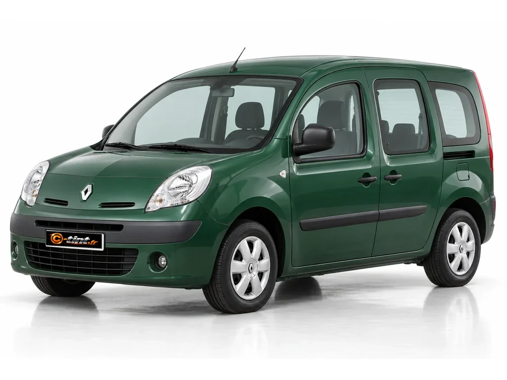 Renault Kangoo W — Génération 2 — Court — 1 porte latérale · Monospace · 4 portes — vue trois-quarts avant vers la gauche