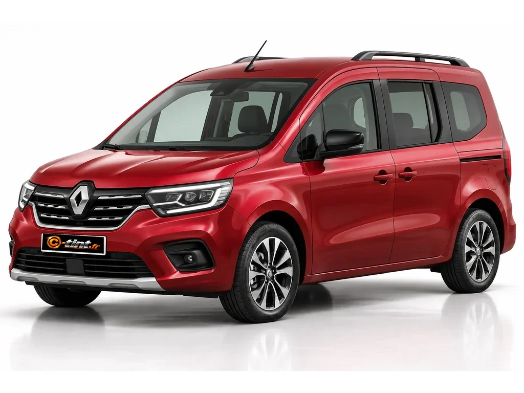 Renault Kangoo XFK — Génération 3 — Court — vitres entrebâillantes avec hayon · Monospace · 5 portes — vue trois-quarts avant vers la gauche