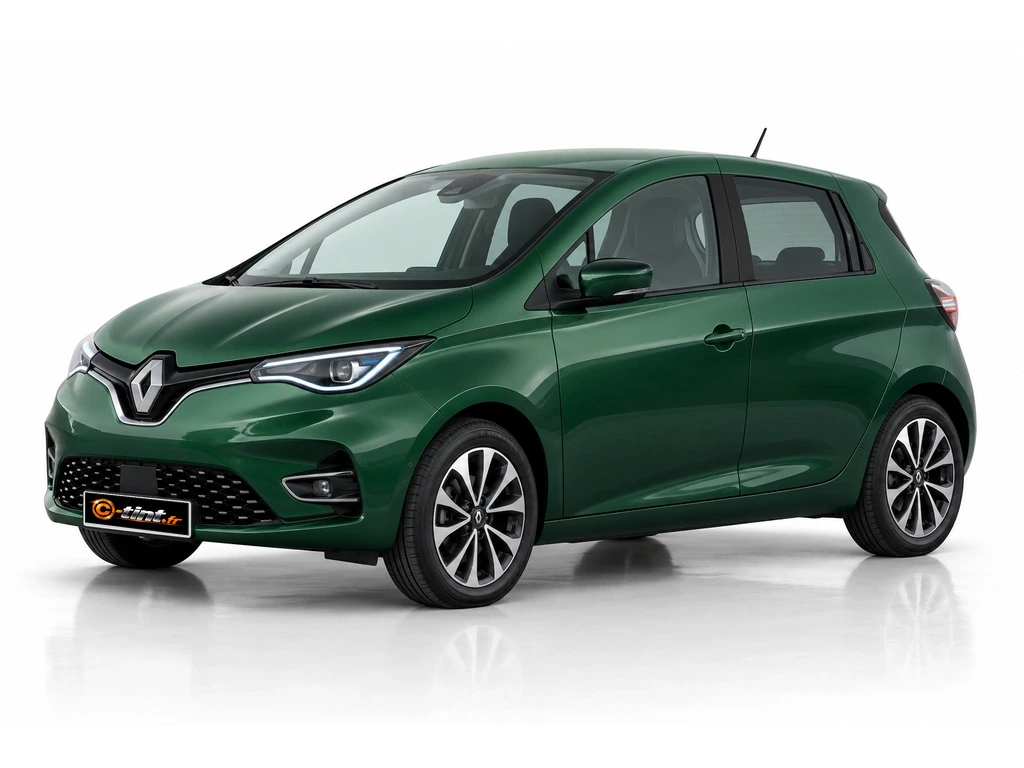 Renault Zoe BFM — Génération 1 · Berline compacte · 5 portes — vue trois-quarts avant vers la gauche