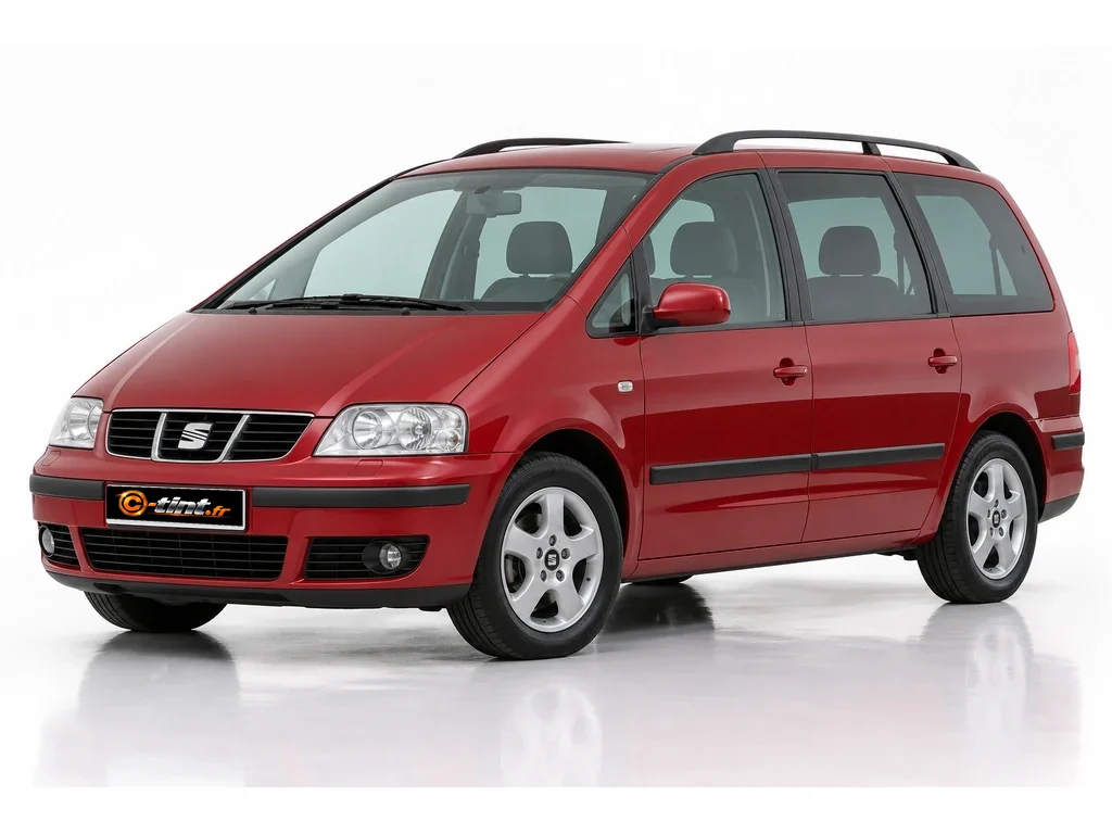 Seat Alhambra 7MS — Génération 1 — (phase 2) · Monospace · 5 portes — vue trois-quarts avant vers la gauche