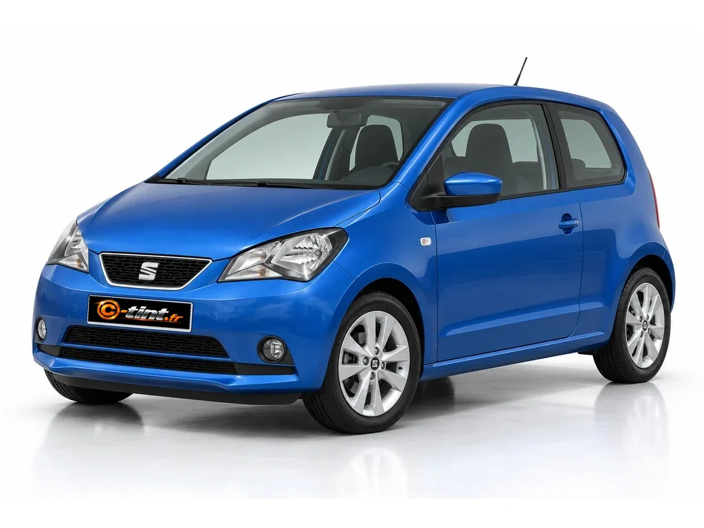 Seat Mii Génération 1 · Berline compacte · 3 portes — vue trois-quarts avant vers la gauche