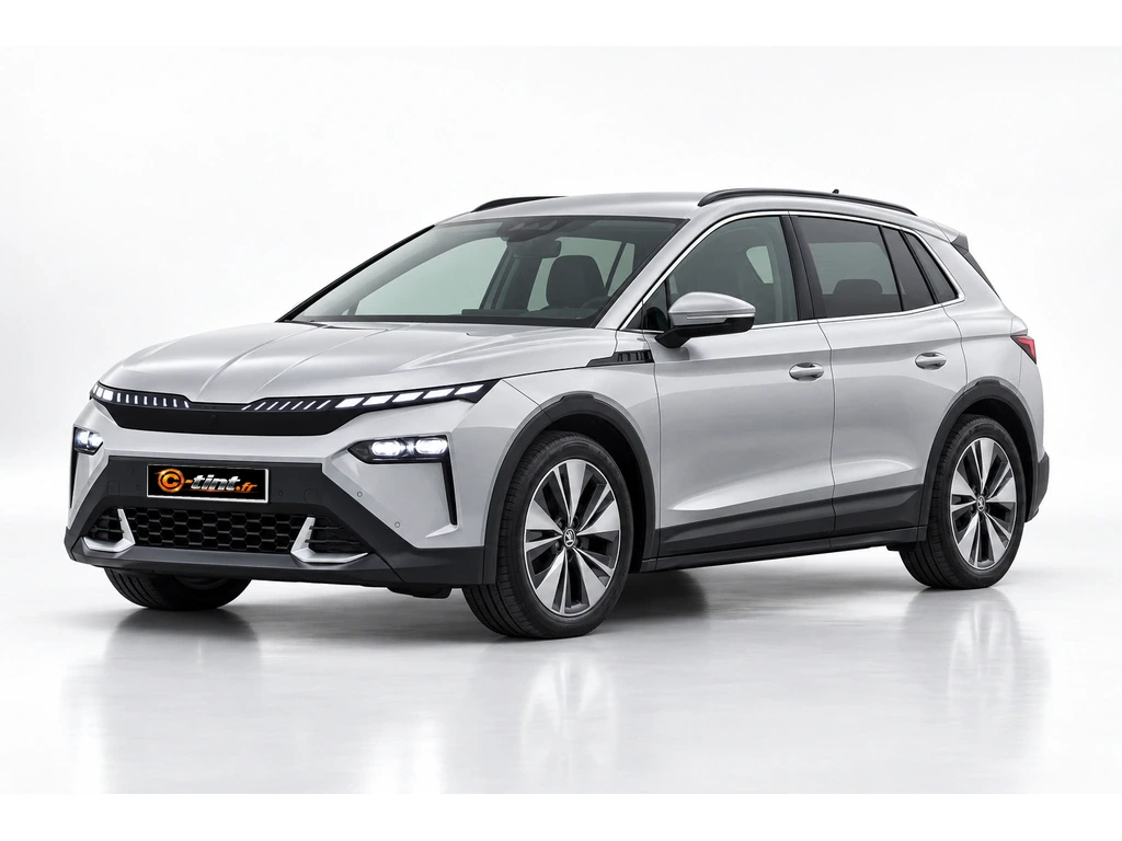 Skoda Elroq Génération 1 · SUV · 5 portes — vue trois-quarts avant vers la gauche