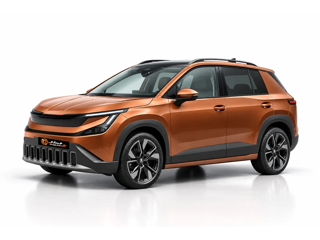 Skoda Epiq Génération 1 · SUV · 5 portes — vue trois-quarts avant vers la gauche