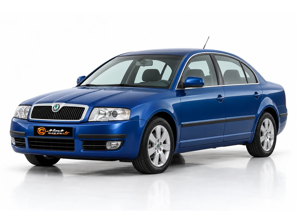 Skoda Superb 3U — Génération 1 — Berline · Berline · 4 portes — vue trois-quarts avant vers la gauche