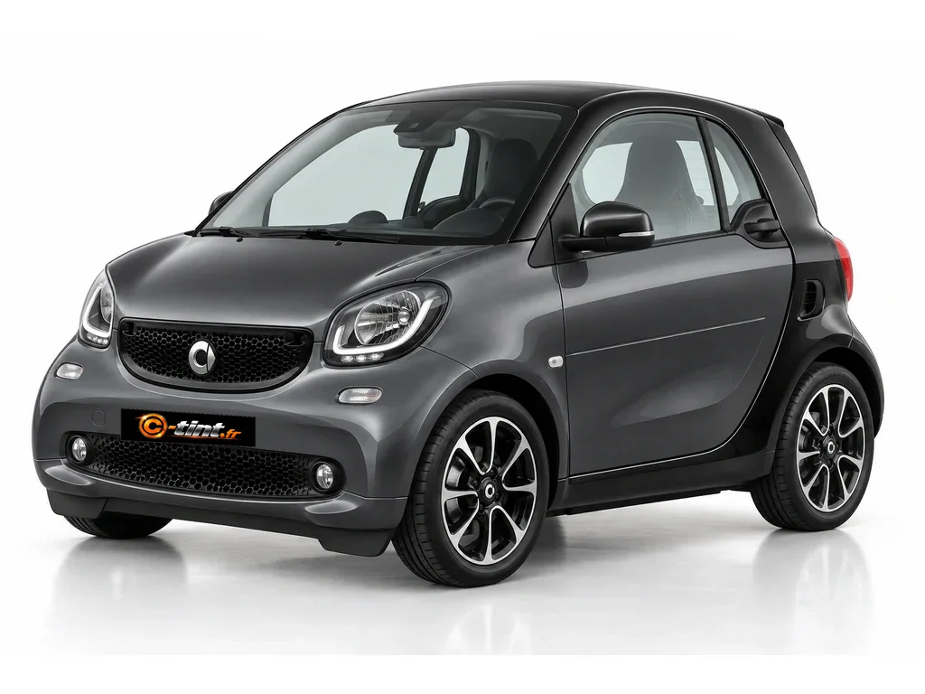 Smart Fortwo 453 — Génération 3 — Coupe · Citadine · 3 portes — vue trois-quarts avant vers la gauche