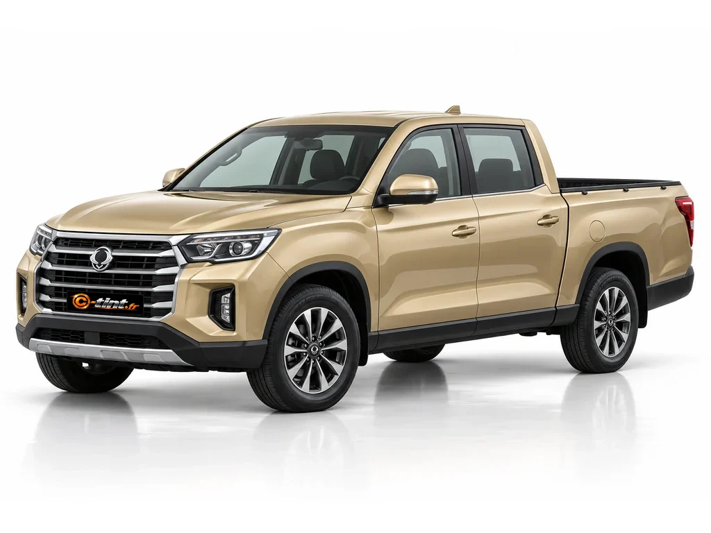 SsangYong Musso Q200 — Pick-up double cabine · Pick-up double cabine · 4 portes — vue trois-quarts avant vers la gauche