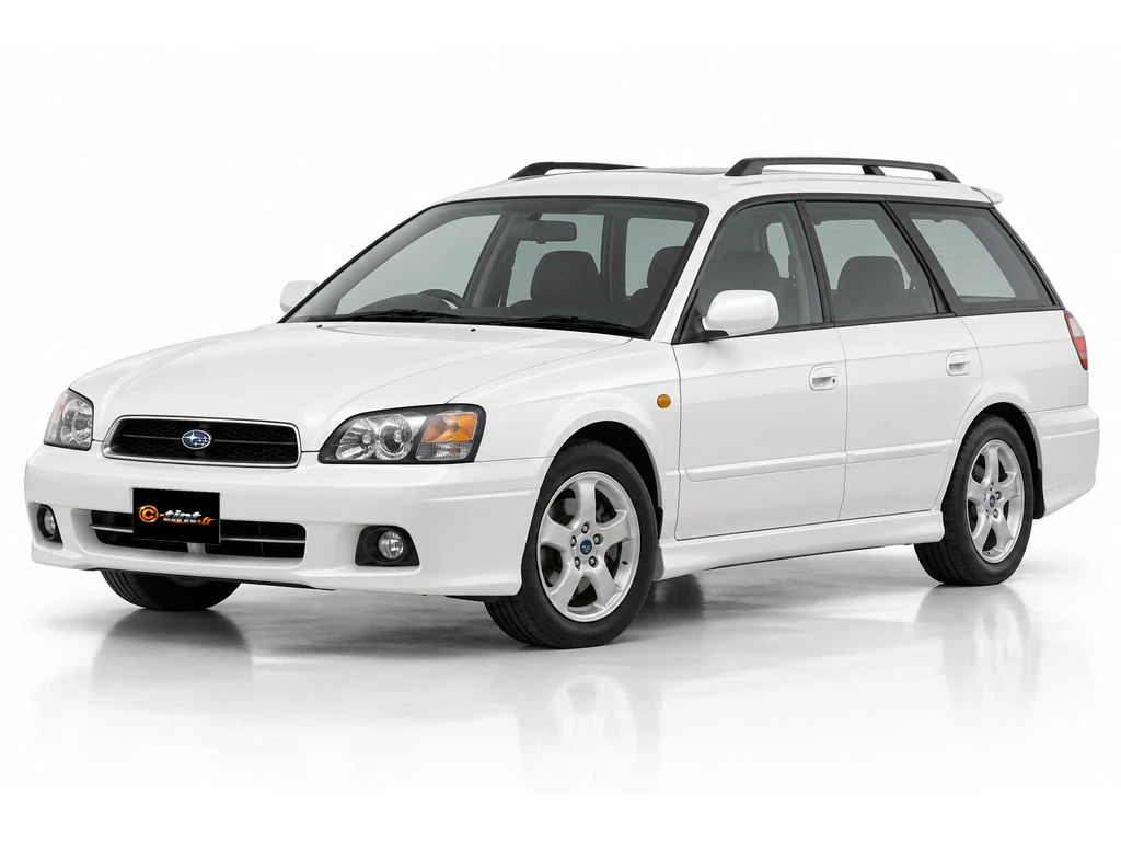 Subaru Legacy BH — Génération 3 — Break · Break · 5 portes — vue trois-quarts avant vers la gauche