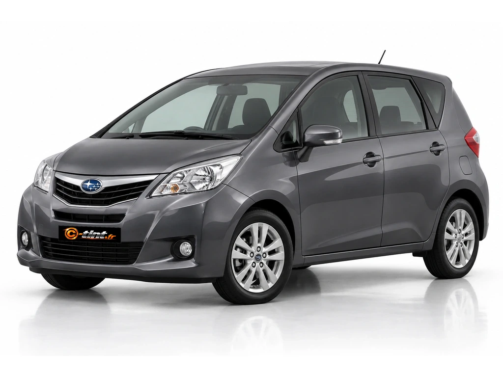 Subaru Trezia NCP120/NSP120 — Génération 1 · Monospace · 5 portes — vue trois-quarts avant vers la gauche