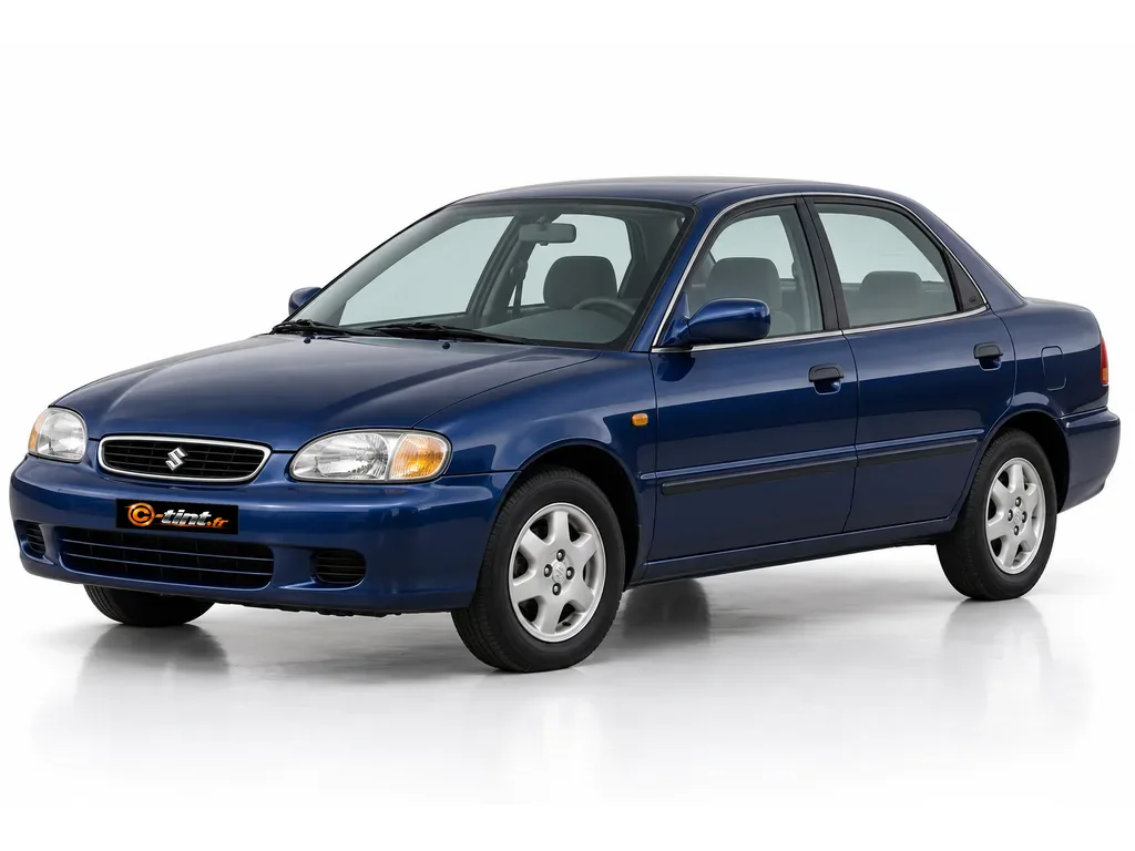 Suzuki Esteem EG — Génération 1 — Berline · Berline · 4 portes — vue trois-quarts avant vers la gauche