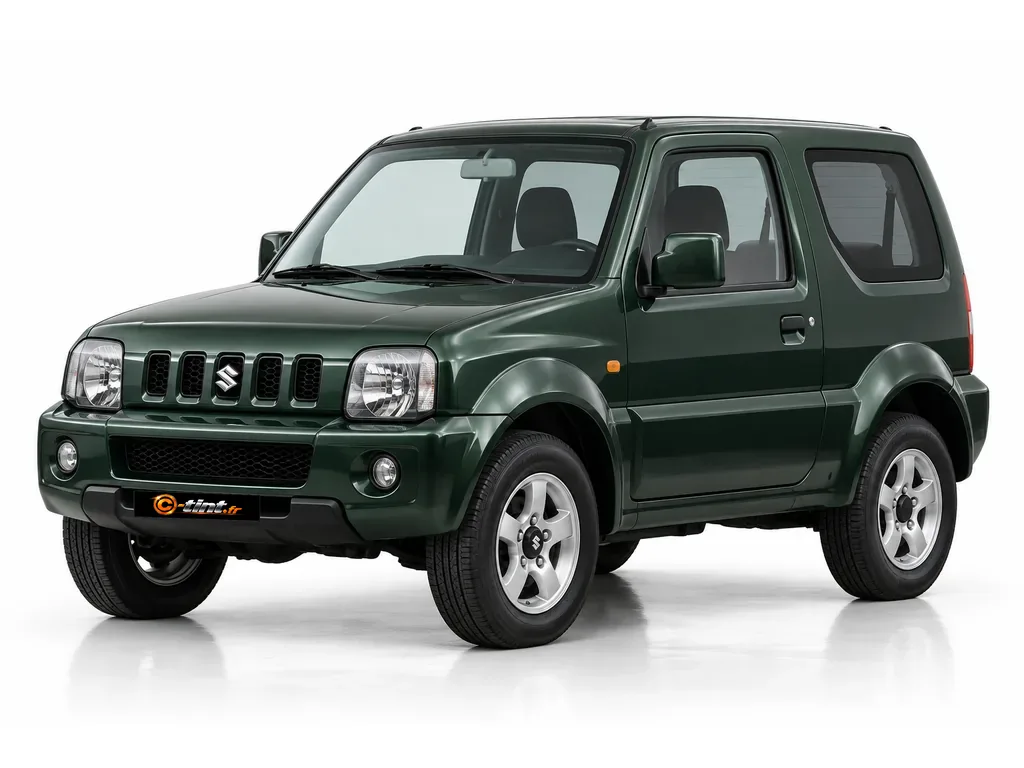 Suzuki Jimny JB — Génération 3 — Phase 2 · SUV · 3 portes — vue trois-quarts avant vers la gauche