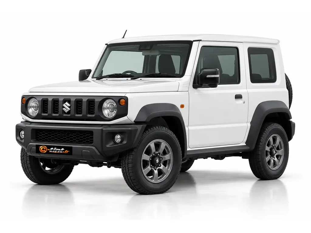 Suzuki Jimny JB64/JB74 — Génération 4 — 3 portes · SUV · 3 portes — vue trois-quarts avant vers la gauche