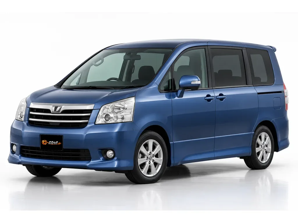 Toyota Noah / Voxy R70 — Génération 2 · Monospace · 5 portes — vue trois-quarts avant vers la gauche