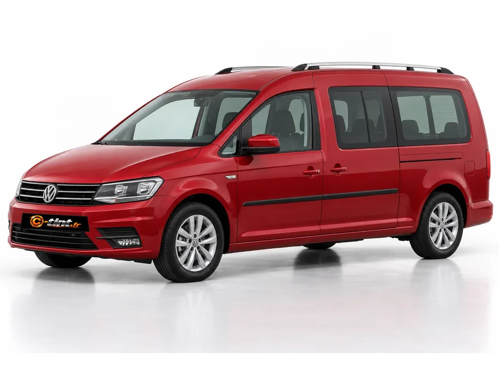 Volkswagen Caddy k2 — Génération 4 — Maxi — vitres ouvrantes avec hayon · Monospace · 5 portes — vue trois-quarts avant vers la gauche