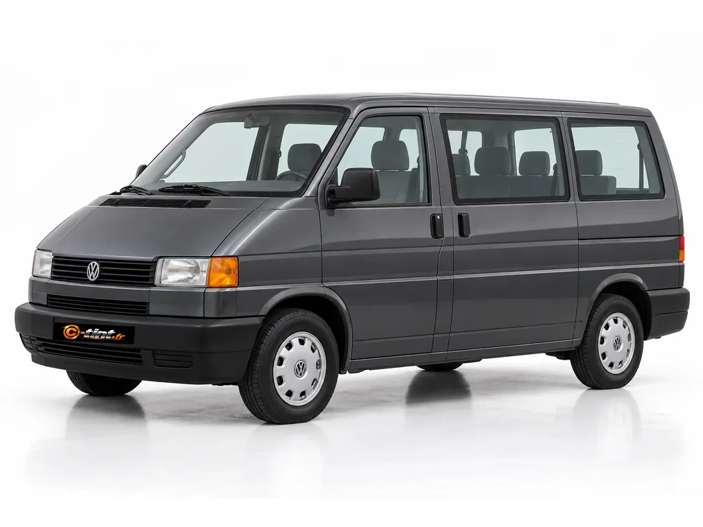 Volkswagen Caravelle (T4) Court — vitres fixes & avec hayon · Monospace · 4 portes — vue trois-quarts avant vers la gauche