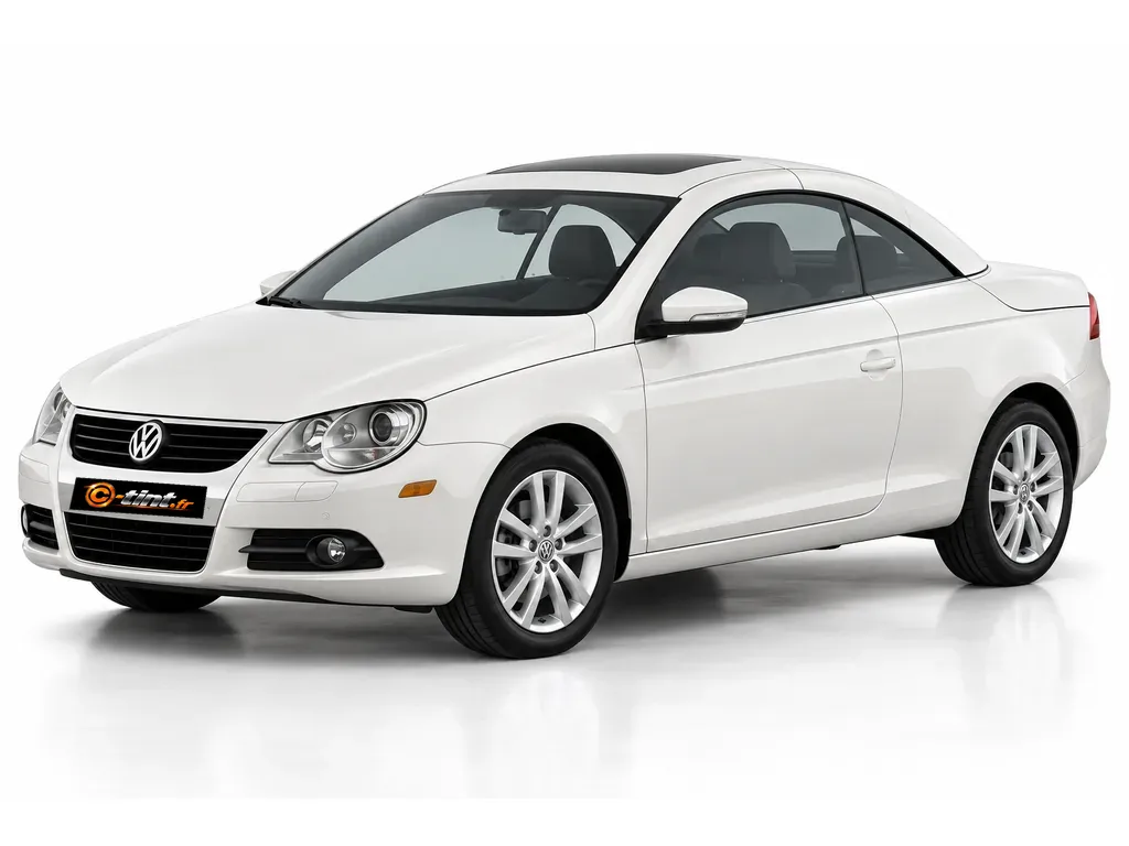Volkswagen Eos 1F — CC · Cabriolet · 2 portes — vue trois-quarts avant vers la gauche