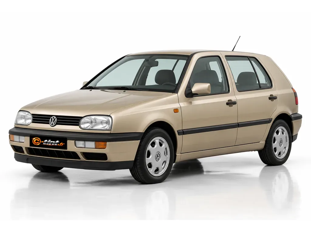 Volkswagen Golf 1H — Golf III — 5 portes · Compacte · 5 portes — vue trois-quarts avant vers la gauche