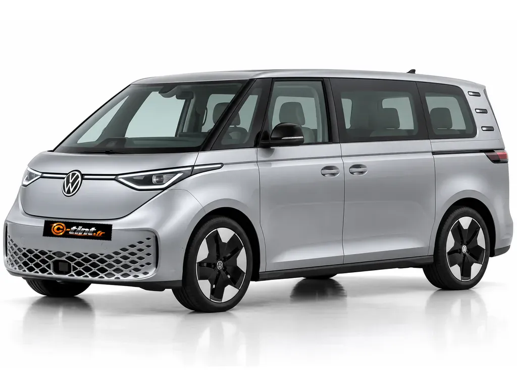 Volkswagen ID.Buzz Génération 1 — vitre fixe avec hayon · Monospace · 5 portes — vue trois-quarts avant vers la gauche