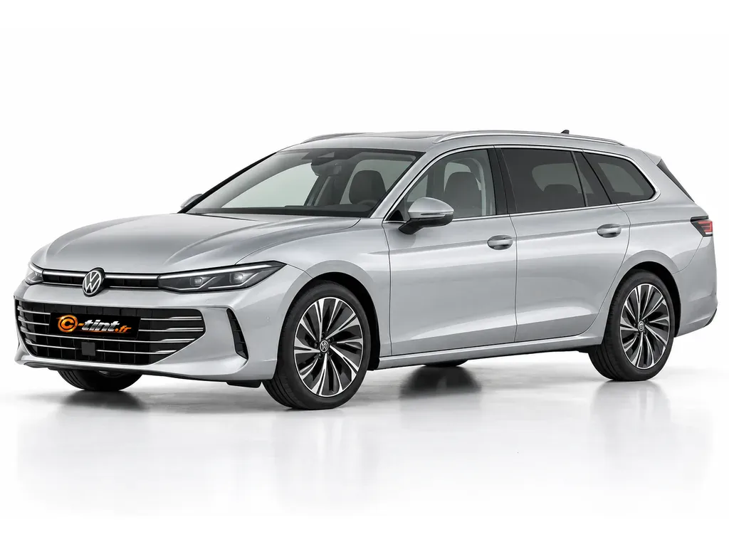 Volkswagen Passat B9 — Génération 9 — Break · Break · 5 portes — vue trois-quarts avant vers la gauche